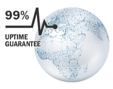 99.9% network uptime 99.9% network uptime